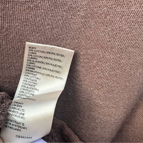 WE THE FREE PEOPLE Sweatshirt Women XS Camden Oversized Pullover Chocolate Brown - Picture 8 of 9